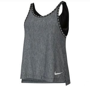 Nike Girls 2 in 1 Dri-Fit Training Tank Top Shirt